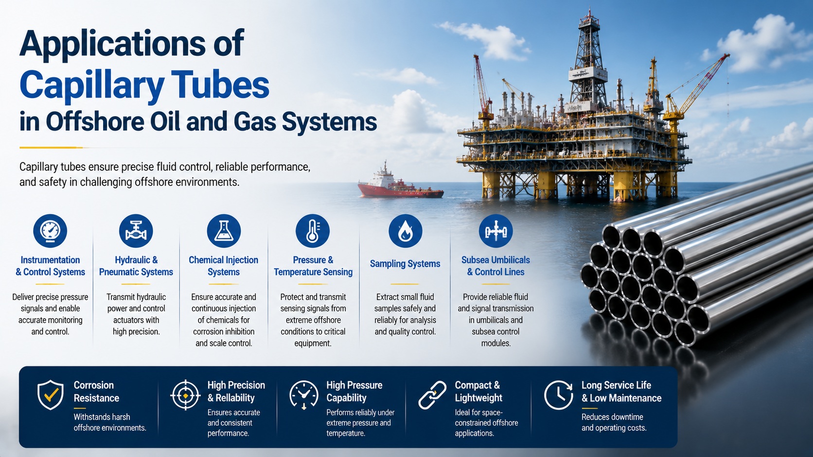 Applications of Capillary Tubes in Offshore Oil and Gas Systems